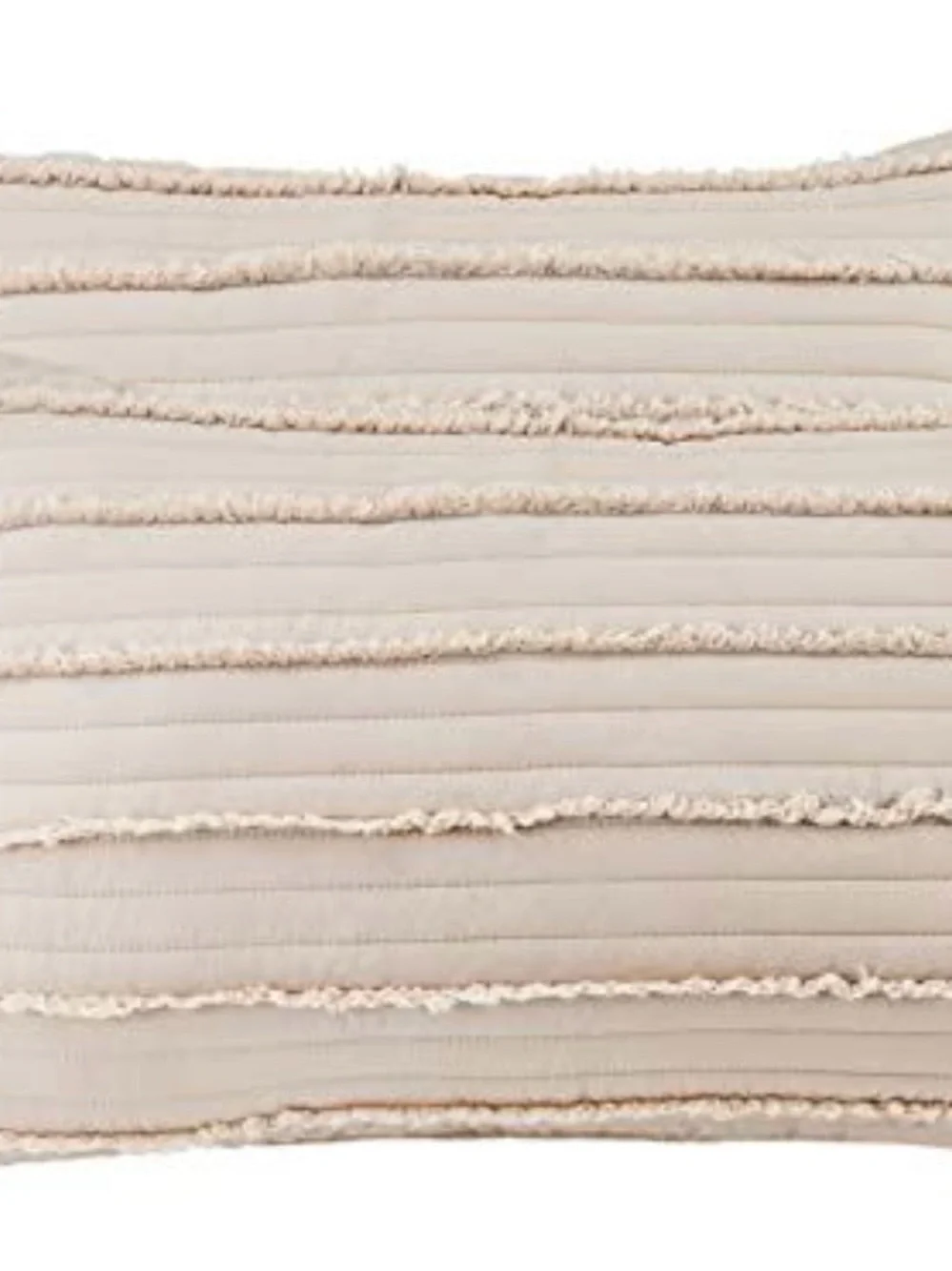 Beige Ruched Decorative Pillow - Home Bedding